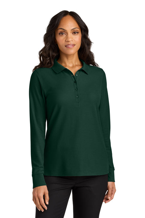 12 Custom Port Authority® Women’s Wearever Signature Pique Long Sleeve Polo - LK200LS