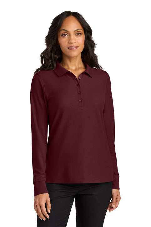 12 Custom Port Authority® Women’s Wearever Signature Pique Long Sleeve Polo - LK200LS